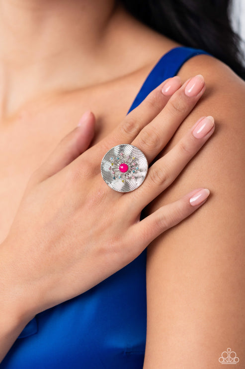 Paparazzi  Seriously SUNBURST - Pink  Ring