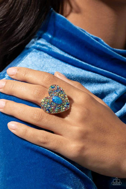 Paparazzi  Bejeweled Beau - Blue  Ring