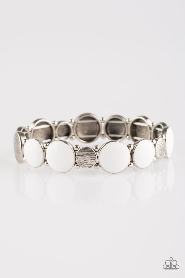 Paparazzi  Bubble Blast - White  Bracelet