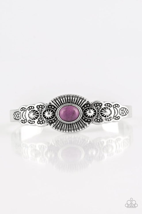 Paparazzi  Wide Open Mesas - Purple  Bracelet