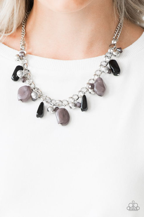 Paparazzi  Grand Canyon Grotto - Black  Necklace