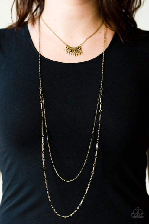 Paparazzi  Homestead Harvest - Brass  Necklace