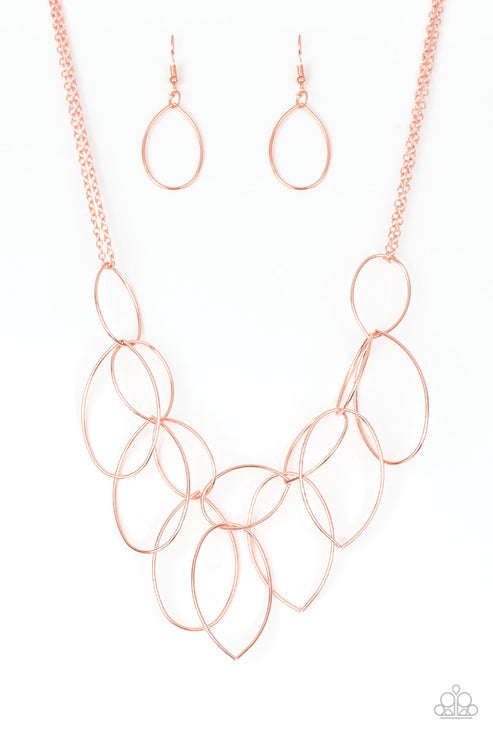 Paparazzi  Top-TEAR Fashion - Copper  Necklace