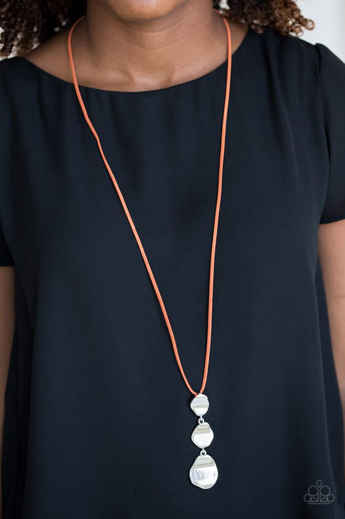 Paparazzi  Embrace The Journey - Orange  Necklace