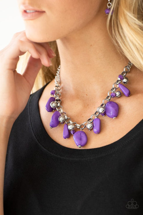 Paparazzi  Grand Canyon Grotto - Purple  Necklace