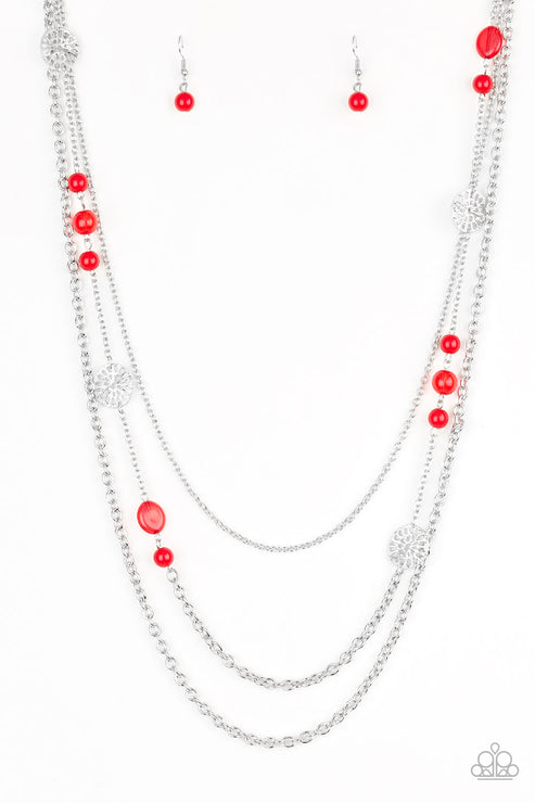 Paparazzi  Pretty Pop-tastic! - Red  Necklace