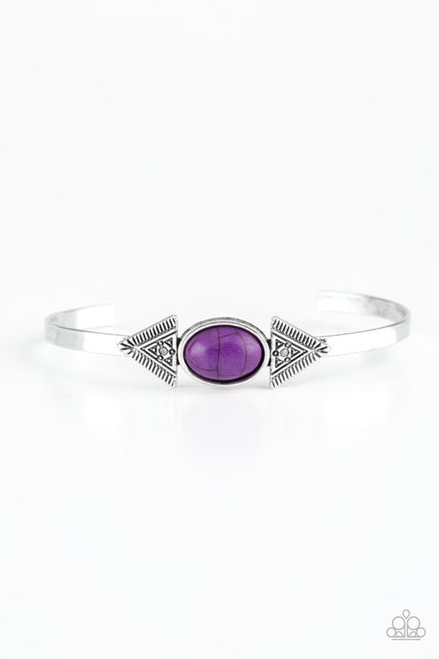 Paparazzi  Apache Trail - Purple  Bracelet