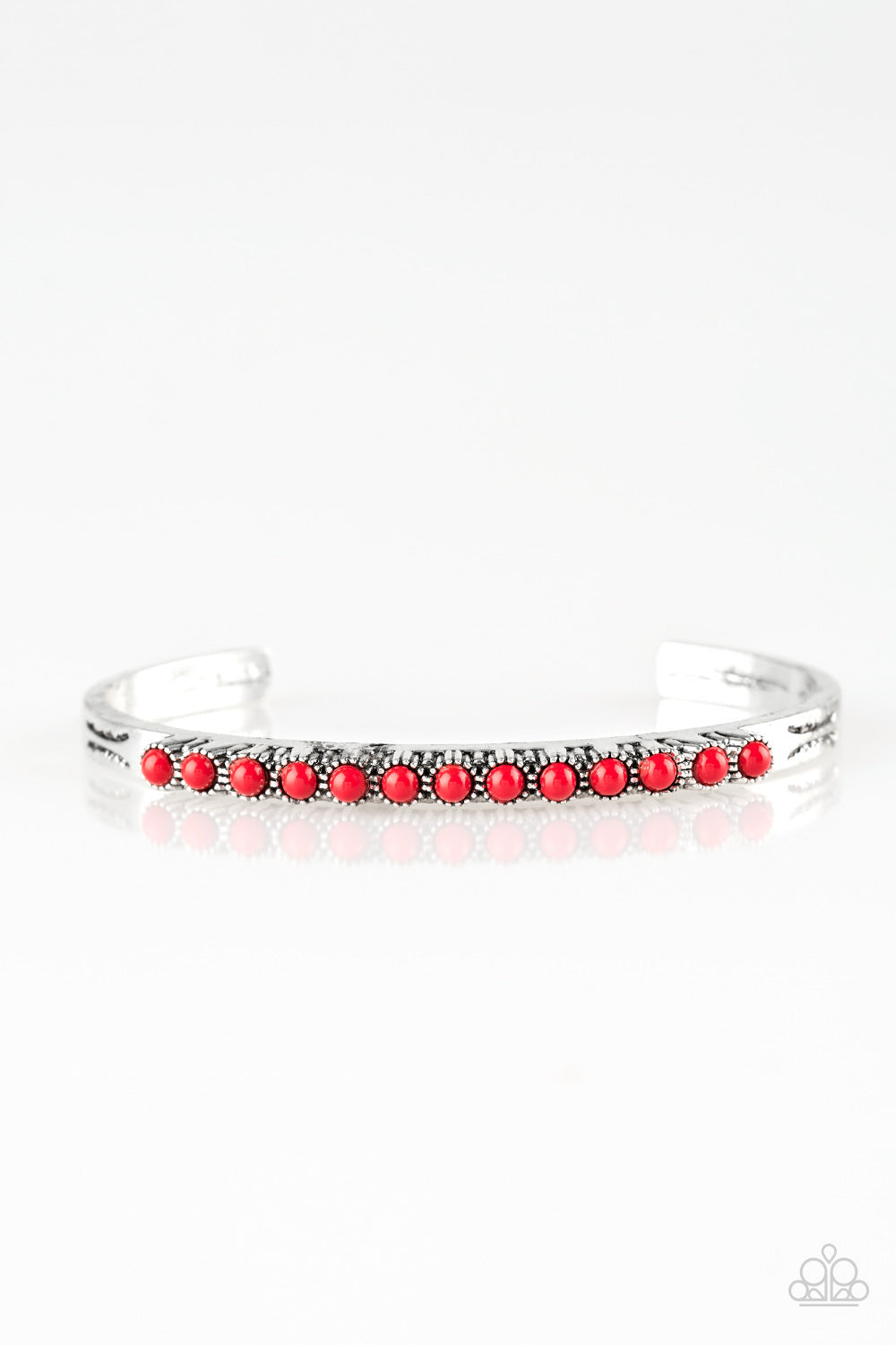 PAPARAZZI "NEW AGE TRAVELER" RED BRACELET