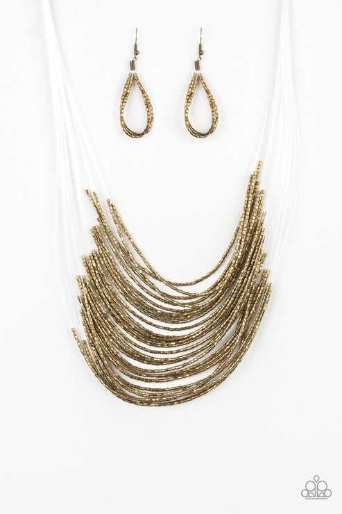 Paparazzi  Catwalk Queen  - Brass  Necklace