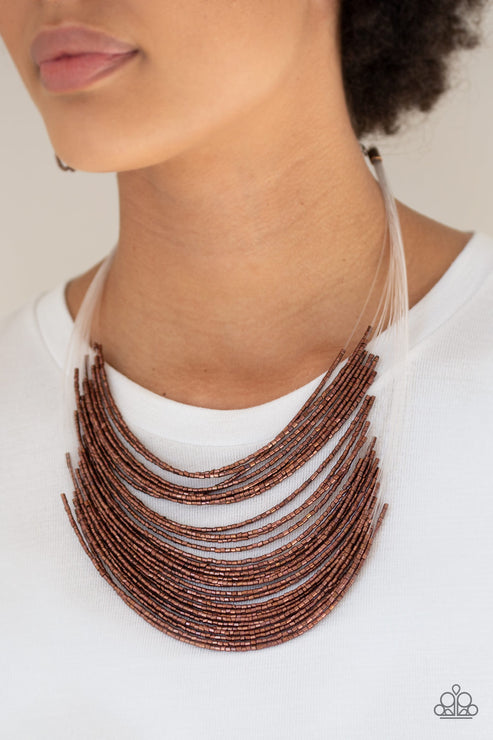 Paparazzi  Catwalk Queen - Copper  Necklace