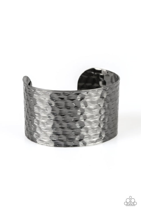 Paparazzi  Simmering Shimmer - Black  Bracelet