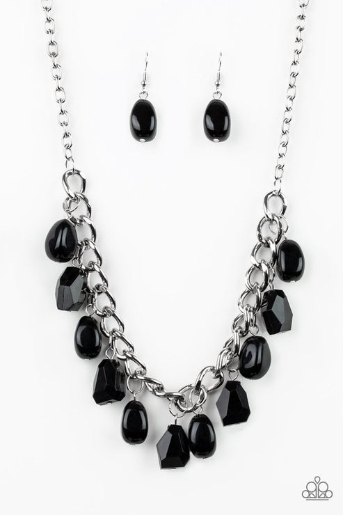 Paparazzi  Take The COLOR Wheel! - Black  Necklace