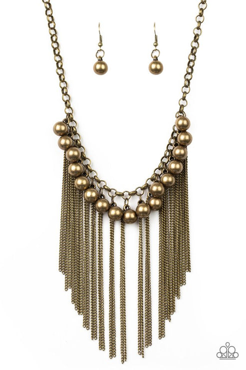 Paparazzi  Powerhouse Prowl - Brass  Necklace