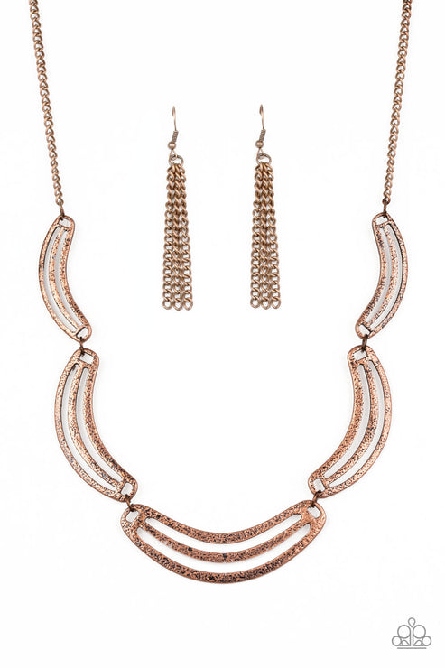 Paparazzi  Palm Springs Pharaoh - Copper  Necklace