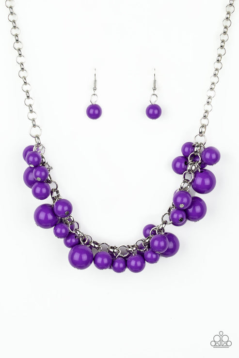 Paparazzi  Walk This BROADWAY - Purple  Necklace