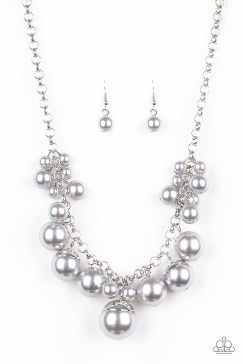 Paparazzi  Broadway Belle - Silver  Necklace