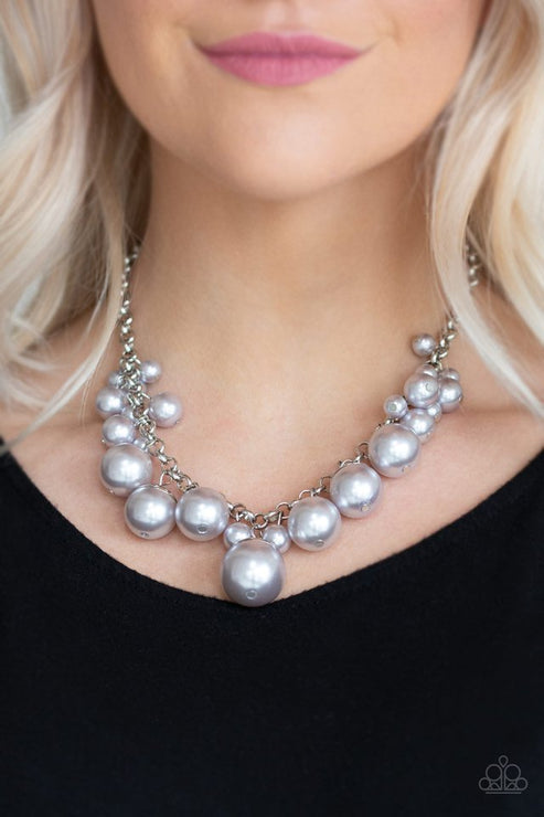 Paparazzi  Broadway Belle - Silver  Necklace