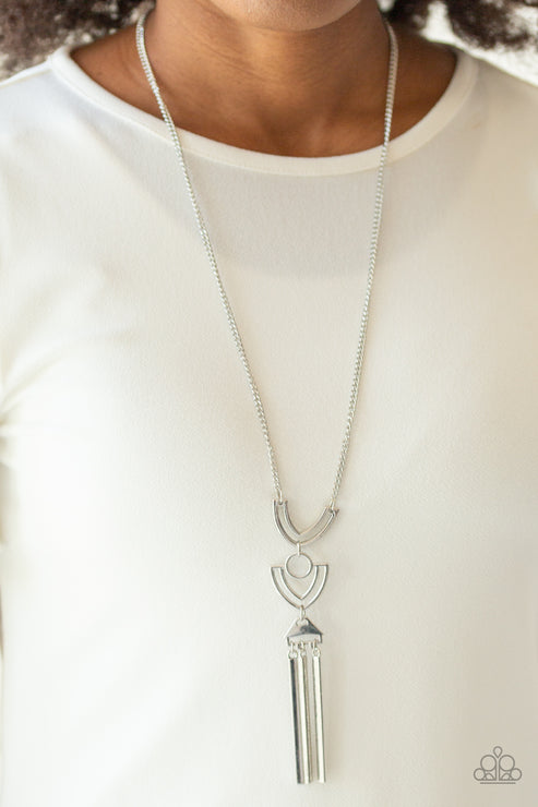 Paparazzi  Confidently Cleopatra - Silver  Necklace