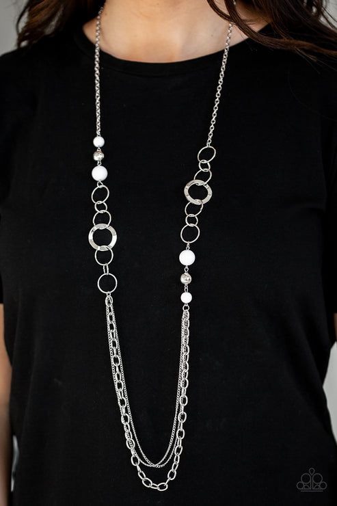 Paparazzi  Modern Motley - White  Necklace