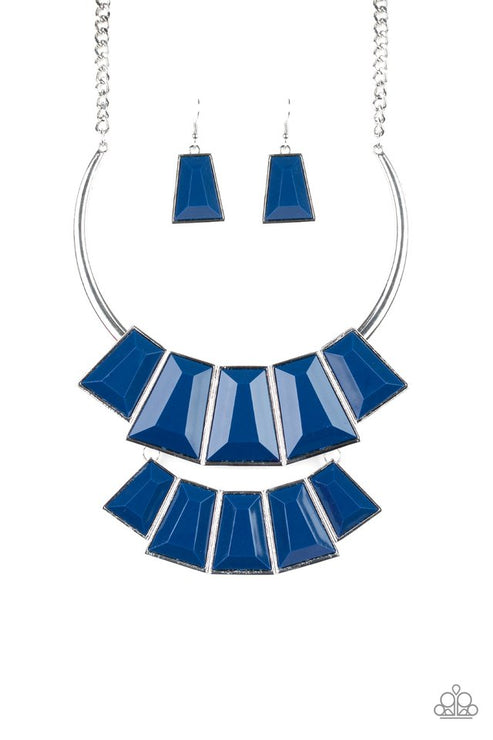 Paparazzi  Lions, TIGRESS, and Bears - Blue  Necklace