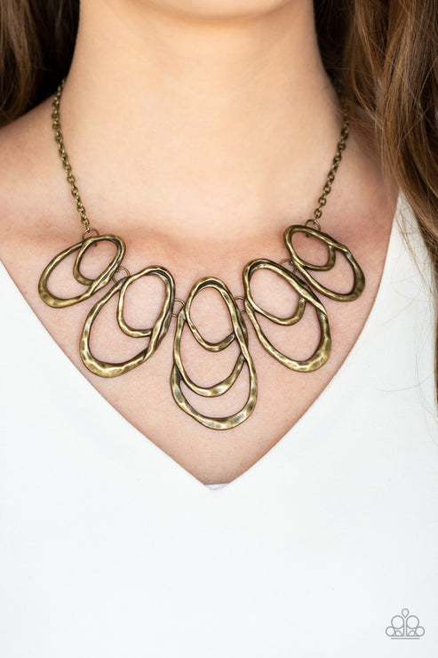 Paparazzi  Terra Storm - Brass  Necklace