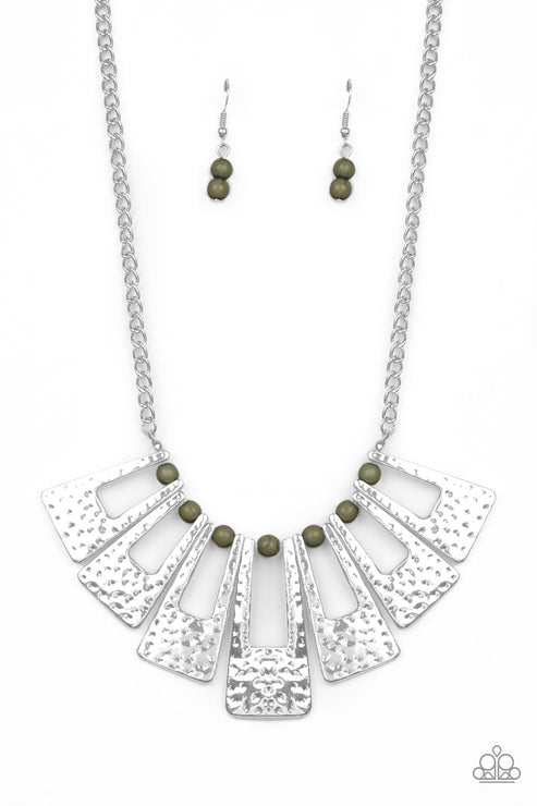 Paparazzi  Terra Takeover - Green  Necklace