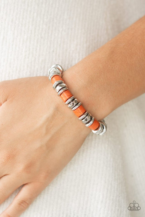 Paparazzi  Sonoran Stonehenge - Orange  Bracelet