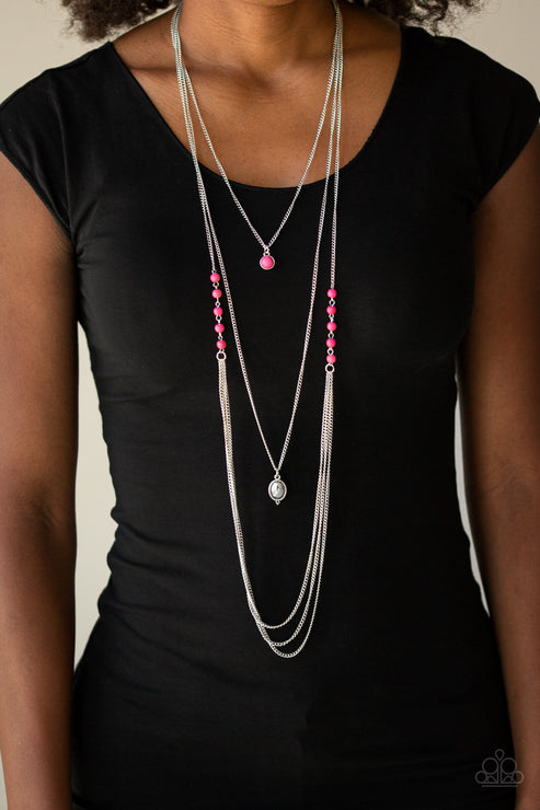 Paparazzi  The Pony Express - Pink  Necklace