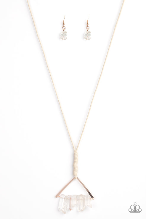 Paparazzi  Raw Talent - Rose Gold  Necklace