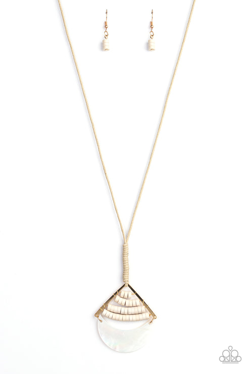 Paparazzi  Beach Beam - Gold  Necklace