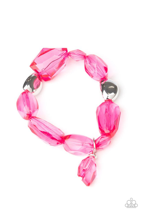 Paparazzi  Gemstone Glamour - Pink  Bracelet