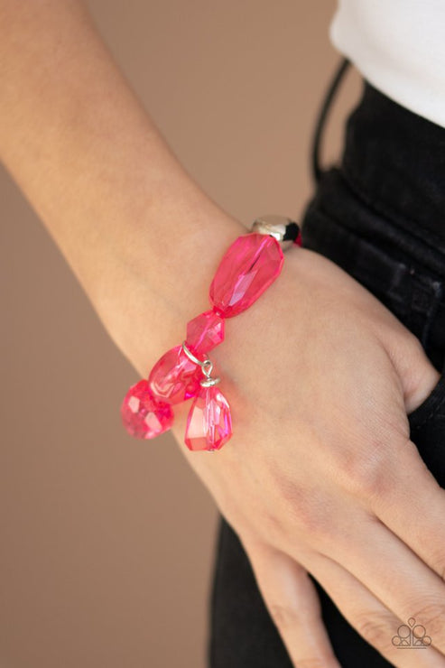 Paparazzi  Gemstone Glamour - Pink  Bracelet