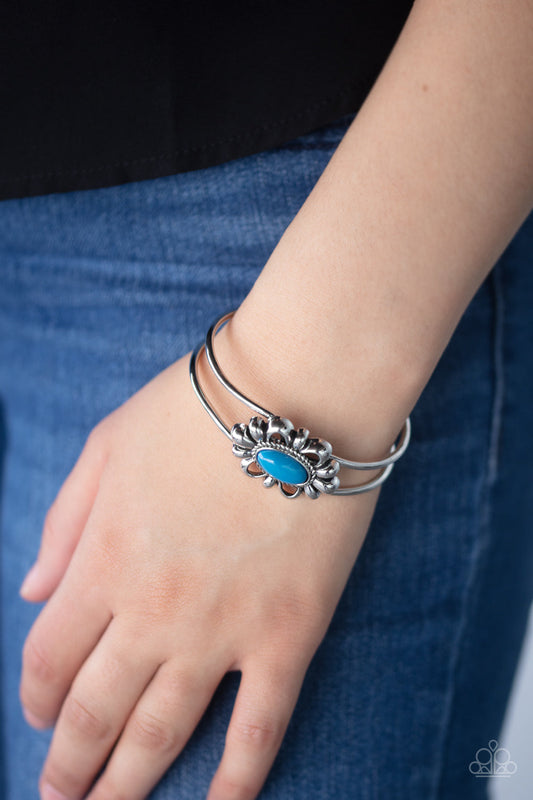 "SERENE SUCCULENT" BLUE BRACELET