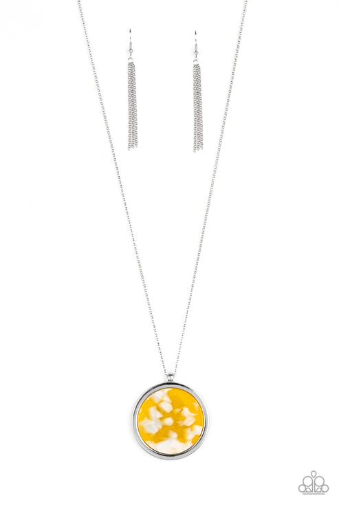 Paparazzi  Its POP Secret! - Yellow  Necklace