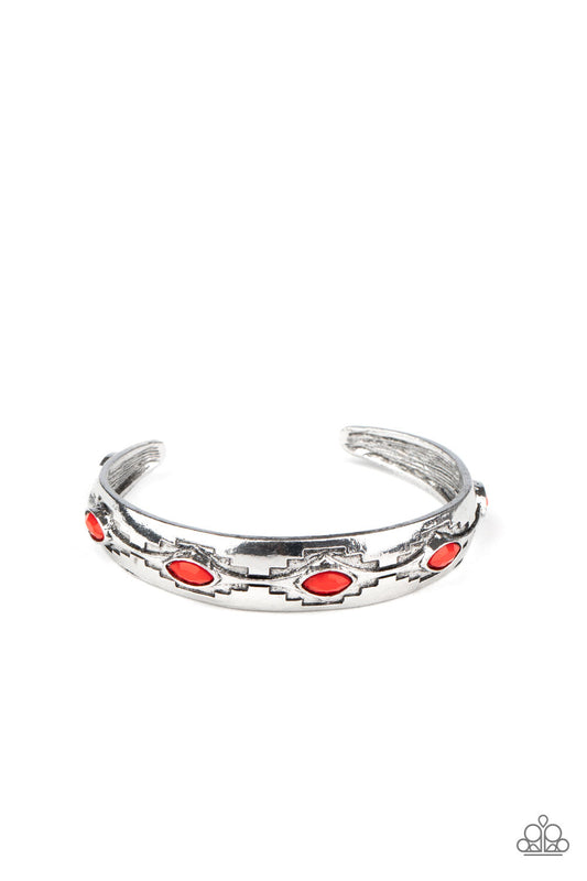 PAPARAZZI "SANTA FE SCENE" RED BRACELET