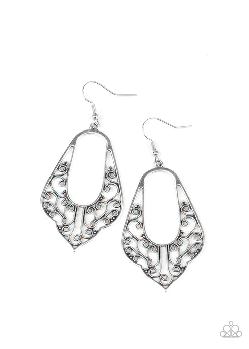 Paparazzi  Grapevine Glamour - Silver  Earrings