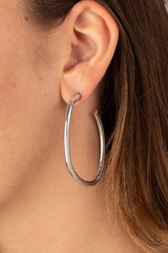 Paparazzi  Rough It Up - Silver  Earrings