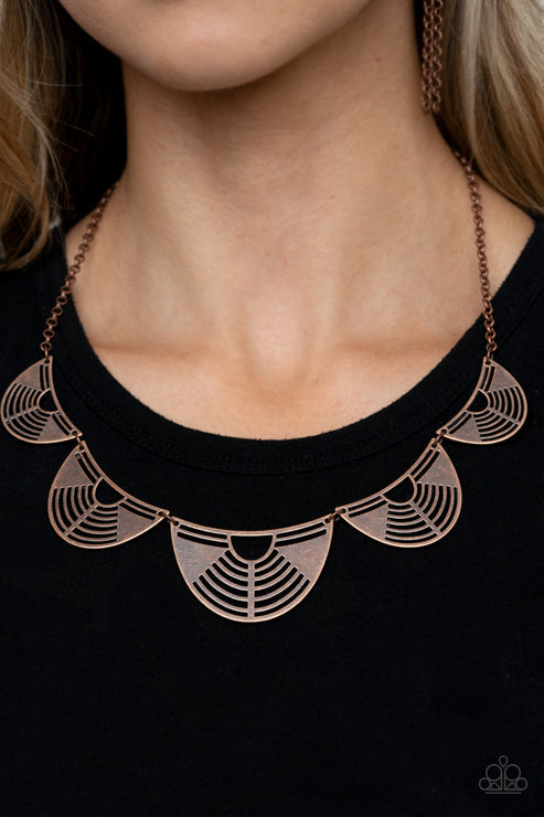 Paparazzi  Record-Breaking Radiance - Copper  Necklace