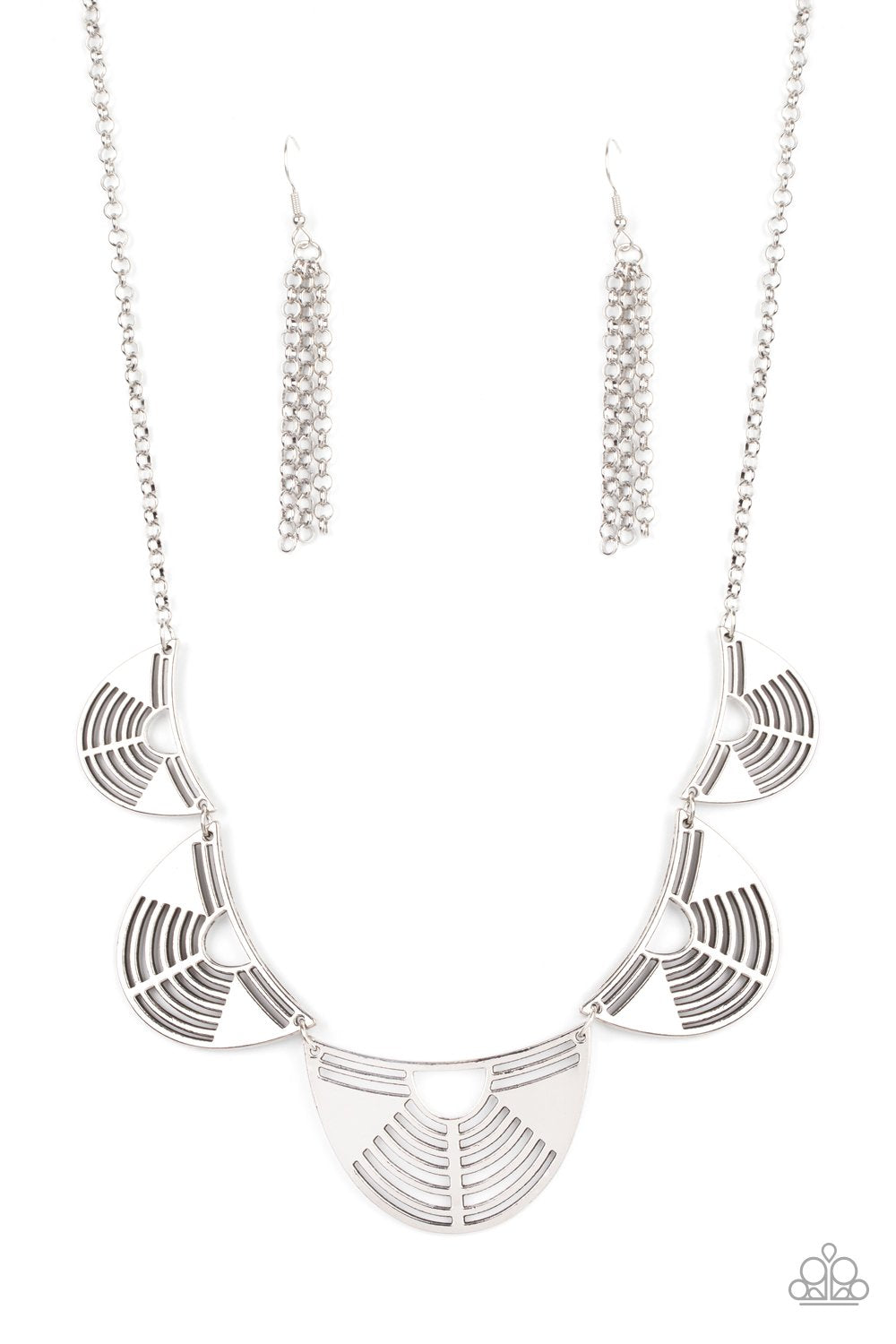 PAPARAZZI "RECORD BREAKING RADIANCE" SILVER NECKLACE