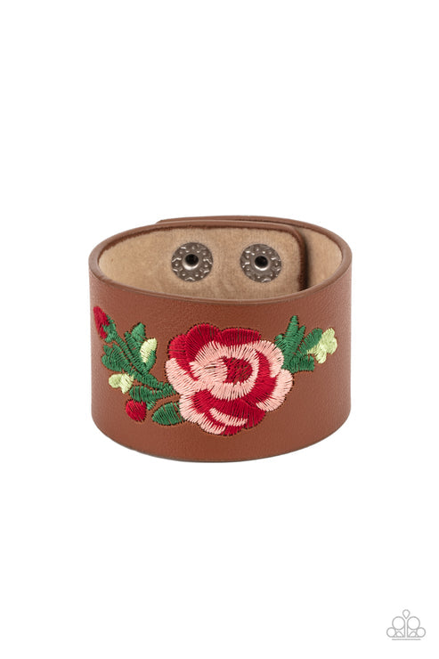 Paparazzi  Rebel Rose - Brown  Bracelet