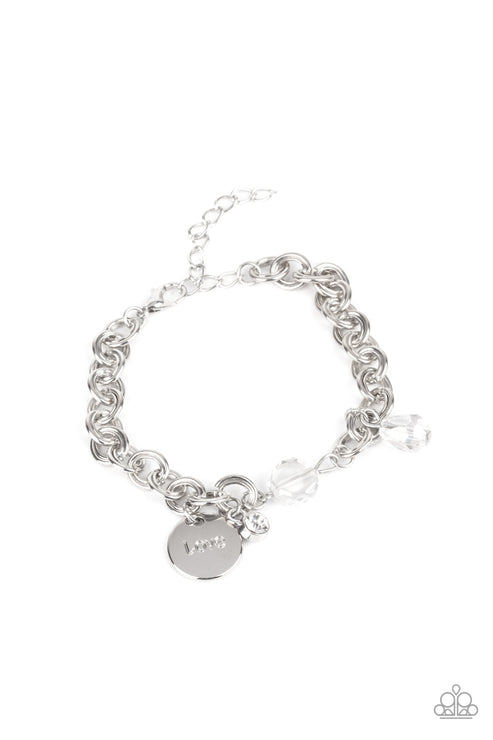 Paparazzi  Lovable Luster - White  Bracelet