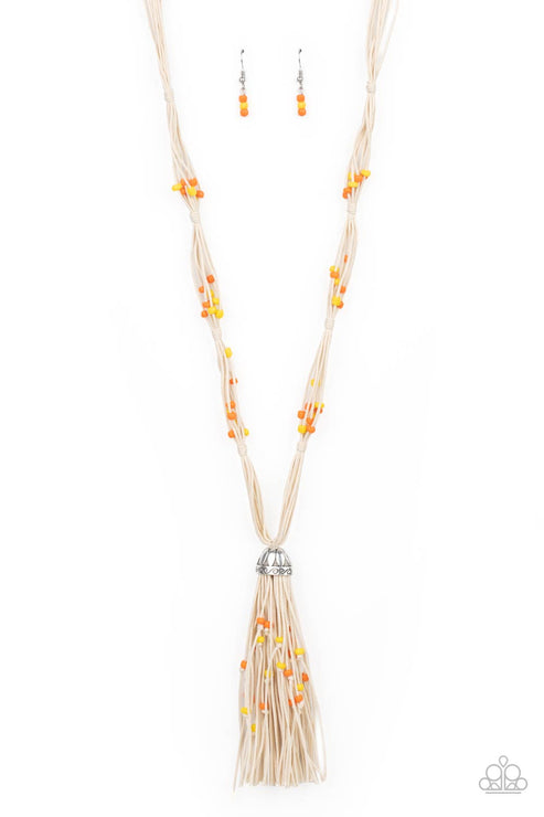 Paparazzi  Summery Sensations - Orange  Necklace