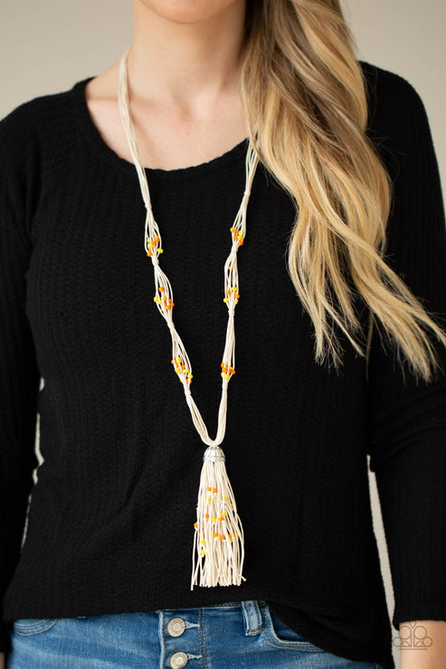 Paparazzi  Summery Sensations - Orange  Necklace