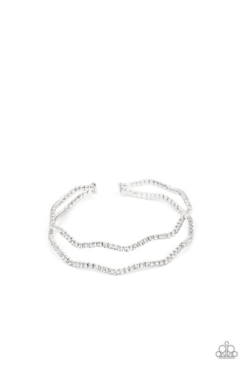 Paparazzi Delicate Dazzle - White  Bracelet