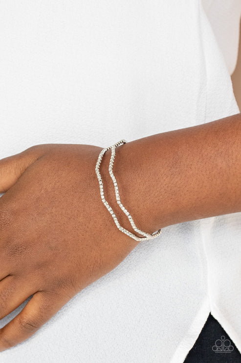 Paparazzi Delicate Dazzle - White  Bracelet