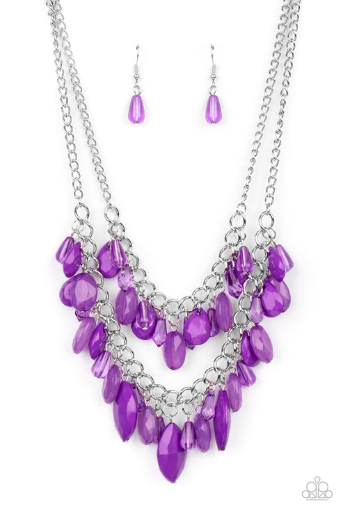 Paparazzi  Midsummer Mixer - Purple  Necklace