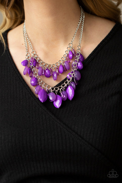 Paparazzi  Midsummer Mixer - Purple  Necklace