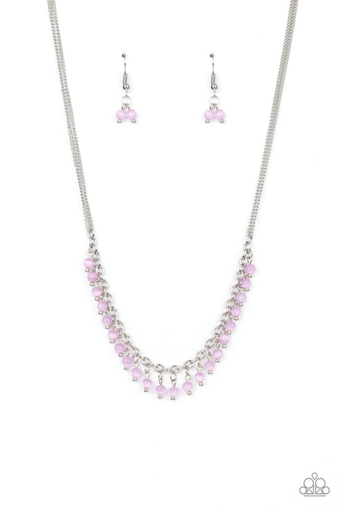 Paparazzi  DEW a Double Take - Purple  Necklace