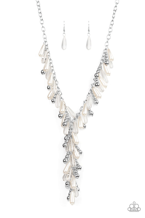 Paparazzi  Dripping With DIVA-ttitude - White  Necklace