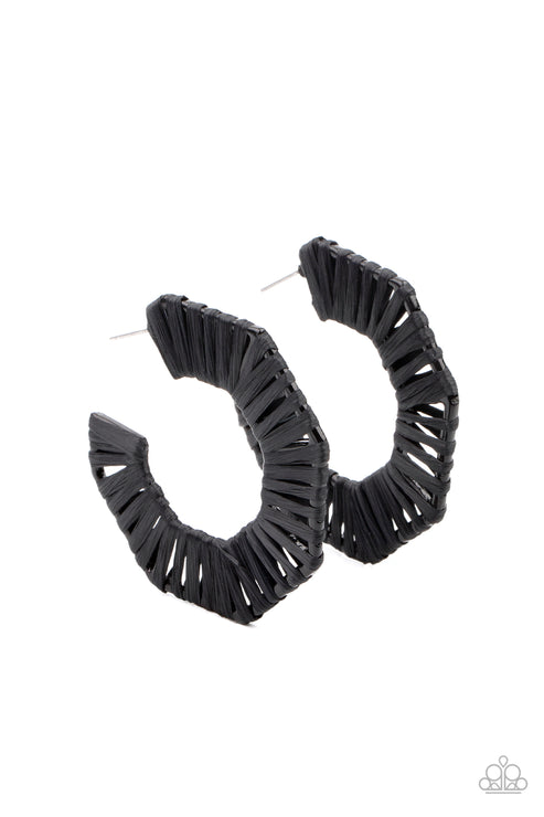 Paparazzi  Fabulously Fiesta - Black  Earrings